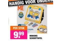 minions schoottafel
