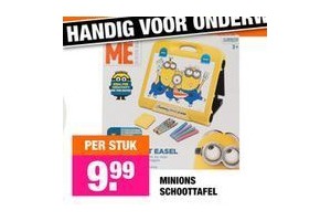 minions schoottafel