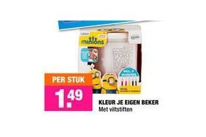 kleur je eigen beker