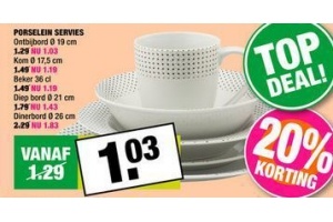 porselein servies