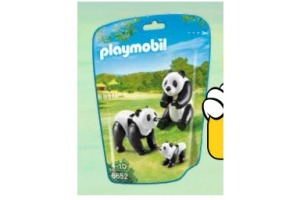 playmobil panda s met baby
