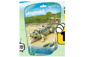 playmobil alligator met baby s