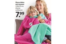 fleece deken met mouwen