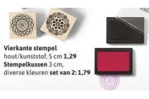 vierkante stempel