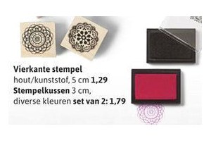 vierkante stempel