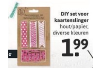 diy set voor kaartenslinger