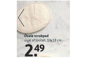 ovalen scrubpad