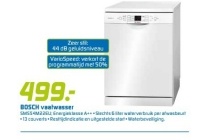 bosch vaatwasser voor en euro 499