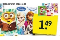 adventkalender met chocolade