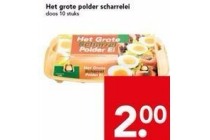 het grote polder scharrelei