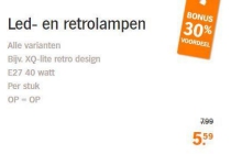 led en retrolampen