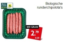 biologische runderchipolata s