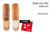 melk wit of fijn volkoren