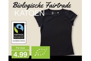 biologische fairtrade katoen shirt