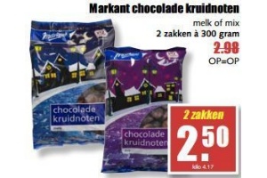 markant chocolade kruidnoten