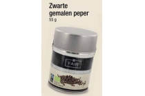 zwarte gemalen peper