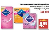 libresse maandverband of inlegkruisjes