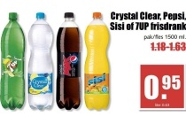 crystal clear pepsi sisi of 7up frisdrank