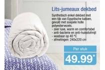 lits jumeaux dekbed 240 x 220 cm
