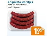 chipolata worstjes