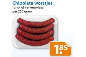 chipolata worstjes