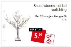 sneeuwboom met led verlichting