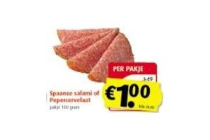 spaanse salami of pepercervelaat