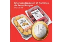 kriel aardappelen of pommes de terre rouges