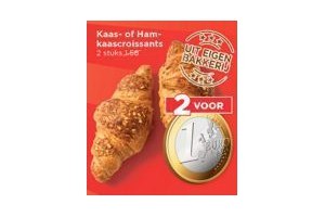 kaas of hamkaascroissants