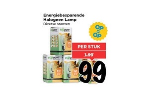 energiebesparende halogeenlamp