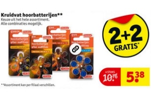 kruidvat hoorbatterijen