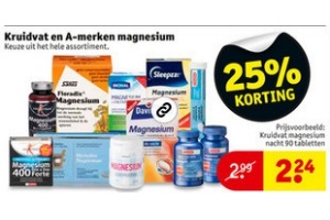 kruidvat en a merken magnesium