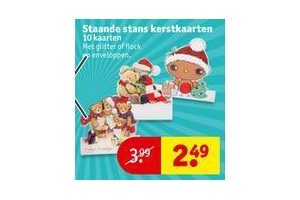 staande stans kerstkaarten