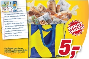 5 artikelen naar keuze inclusief macrotas