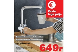 Diversen Kosten Intuïtie Insinkerator 3-in-1 heetwaterkraan €649,- - Beste.nl
