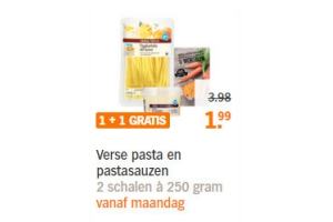 verse pasta en pastasauzen