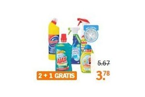 alle schoonmaakmiddelen