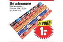 sint cadeaupapier