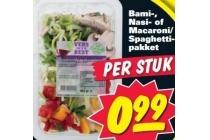 bami nasi of macaroni spaghettipakket