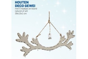 houten deco gewij