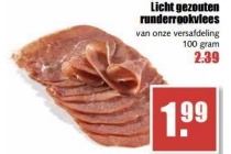 licht gezouten runderrookvlees