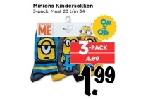 minions kindersokken