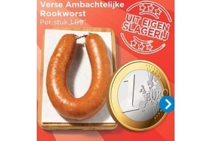 verse ambachtelijke rookworst