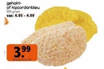 gehakt of kipcordonbleu