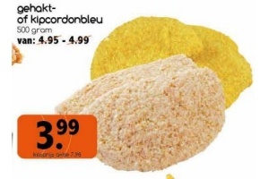 gehakt of kipcordonbleu