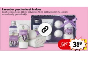 lavender geschenkset in doos