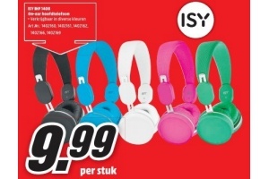 isy ihp 1400 on ear hoofdtelefoon