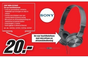 sony mdr zx310ap on ear hoofdtelefoon