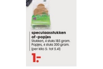 speculaasstukken of popjes