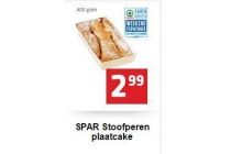 spar stoofperen plaatcake